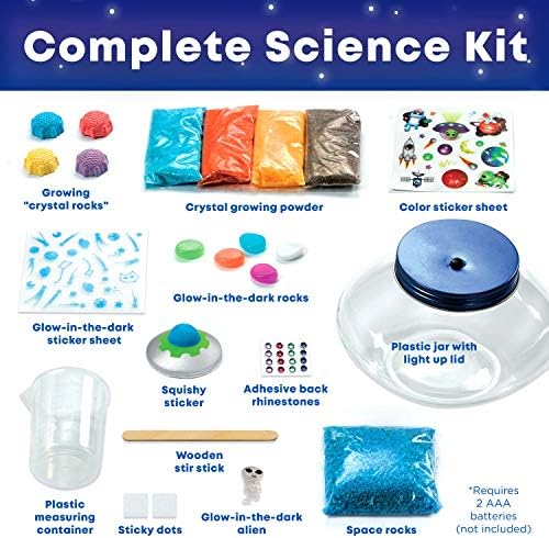 Creativity for Kids Crystal Space Terrarium Kit - Crystal Growing Kit for Kids - DIY STEM Science Kit for Boys and Girls (Ages 6+) - Image 3