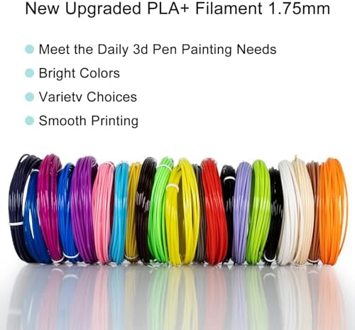 Kretrum 31 Colors 3D Pen Filament Refills Works with SCRIB3D PIKA3D MYNT3D 3D Pen, 16 Feet Per Color 1.75mm PLA 3D Printing Filament Refills, NOT FIT 3Doodler Start Pen - Image 5