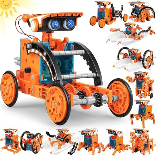 STEM 13-in-1 Education Solar Power Robots Toys for Boys Age 8-12 by Bottleboom