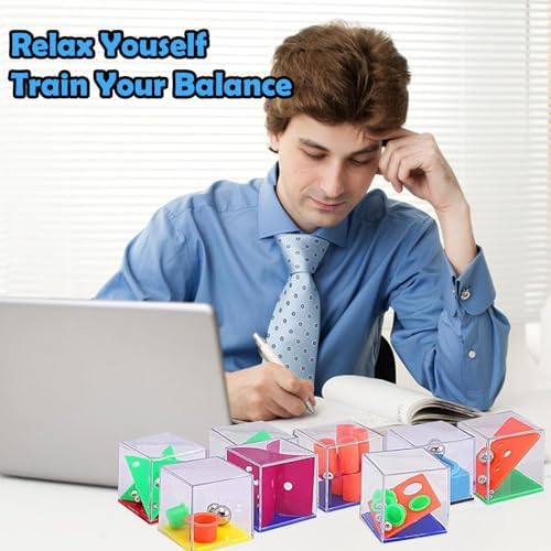 24 PCS Brain Teaser Puzzles for Kids,Balance IQ Maze Game 1.57 in - Image 4