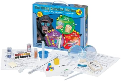 Young Scientist Series - Set 4: Bacteria and Fungi (Kit 10) - Weight and Volume (Kit 11) - Acids and Bases (Kit 12) by TheYoungScientistsClub