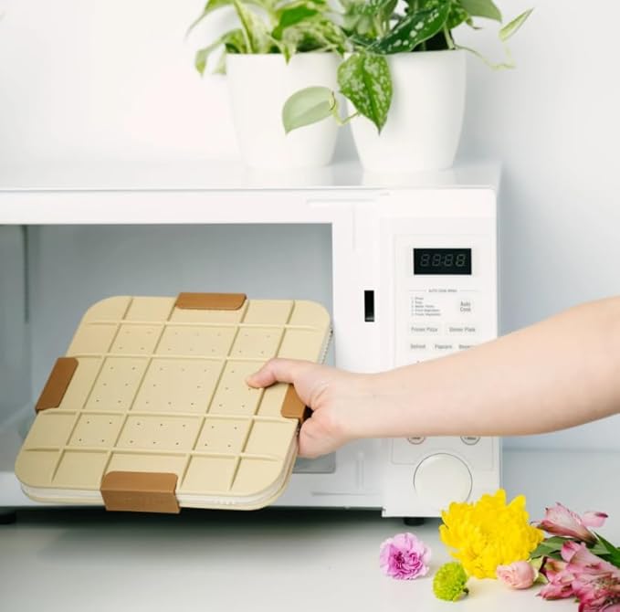 Microfleur Max Microwave Flower Pressing Kit - Complete DIY Floral Pressing Set with Tweezers, Soft Cover Book, & 9"" (23cm) Pressing Flower Frame for Scrapbooking & Art Crafts