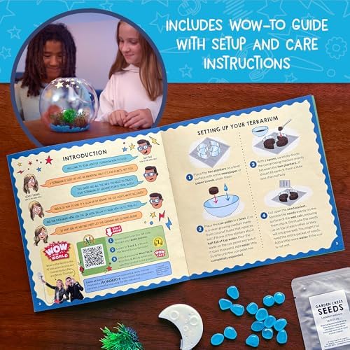 Wow in The World Light-UP Terrarium | Grow Plants, Decorate Your Terrarium, Glow-in-The-Dark, UV Lights, Companion Audio Content, Bonus Reusable Science Tool, STEM Toy for Kids 6+ by Thames & Kosmos - Image 5
