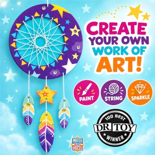 Works of Ahhh... Dream Catcher Wood Paint Kit - Classic Wooden Crafts Paint Set - Ages 4+ - Image 4