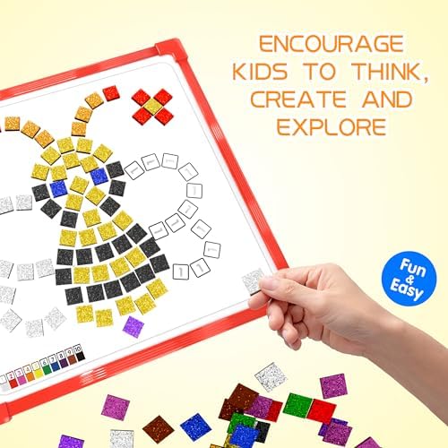 GLEEHAPY Learning Educational STEM Toy, Mosaic Magnetic Puzzle - Image 2