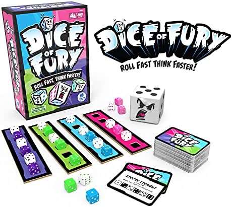 Educational Insights Dice of Fury - Family Board Games for Adults, Teens, and Kids, Dice Games for Family Game Night, Fast-Paced Table Top Party Game, Fun Group Play, Mental Math Activity - Image 2