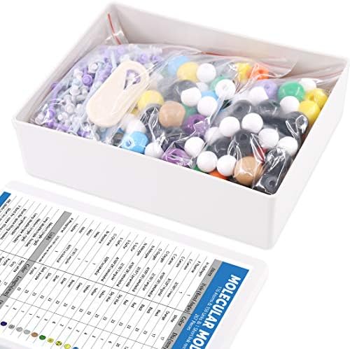 Swpeet 267 Pcs Organic Chemistry Molecular Model Student and Teacher Kit, Chemistry Molecular Model Student and Teacher Set - 116 Atoms & 150 Links & 1 Short Link Remover Tool - Image 4