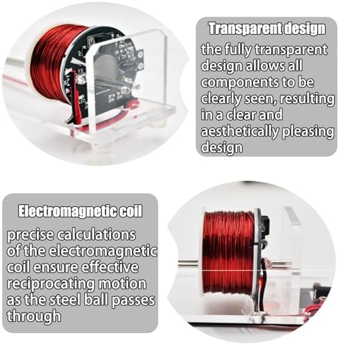 DIY Electromagnetic Accelerator, Hands-On Physics Experiment Kit for Adults (Electromagnetic Coil), Suitable for Learning Electromagnetism, Acceleration, and Other Related Knowledge - Image 2