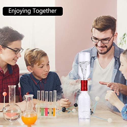 Tornado Maker, Weather Toys, Ultra-Light Aluminum Connecting Tube, Including 2 Empty Bottles, Watertight Tornado Toy, Suitable for Kids' Science Experiments (Blue) - Image 5