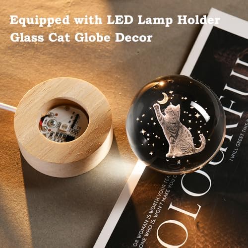3D Cat Crystal Ball for Women Cat Lovers Gifts Decor - Image 6
