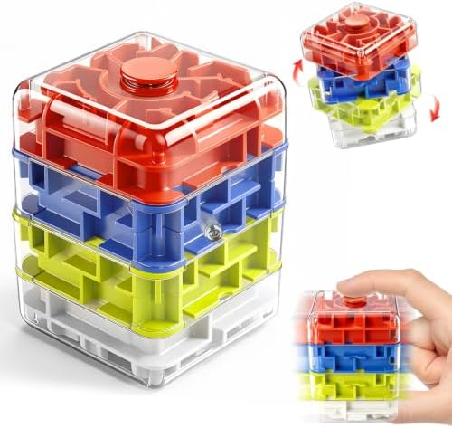 Infowush 2-in-1 Fidget Spinners Maze Cube - Fidget Toys for Kids & Adults by INFOWUSH
