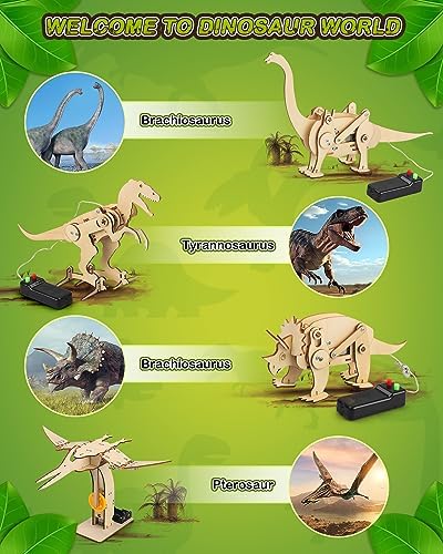 Poraxy 10 Sets 3D Puzzles Science Projects for Kids 8-12, STEM Kits for Kids Ages 6-8 5-7, Engineering Building Toys Dinosaurs Experiments Xmas Birthday Gifts 7 8 9 10 11 12 13 Yr Old Boys Girls - Image 4