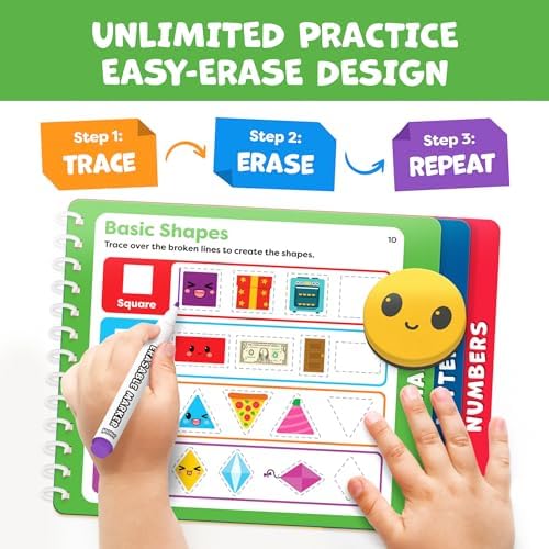 Tracing Books for Kids Ages 3-5 - Preschool Kindergarten Classroom Must Haves - Writing Practice & Letter Tracing for Kids Ages 3-5 - Toddler Books - Educational Learning Toys for 3 Year Old - Image 4