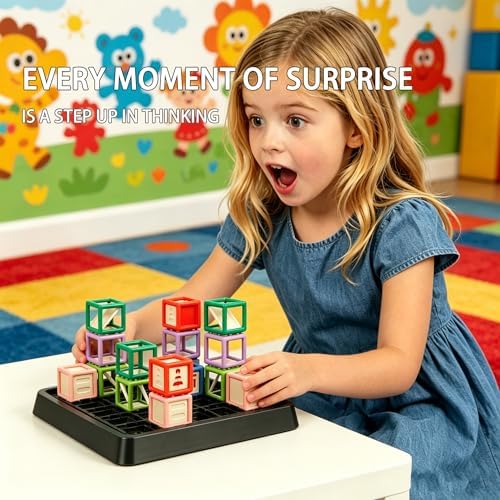 2026 New Laser Maze Reasoning Game, STEM Toys for Ages 8-13 with 60+ Challenges Puzzle Game, Ultimate STEM Logic Toys 37 Pcs Cubes, Learning Educational Toys Thinking Logic Games Ideal Children Gift - Image 5