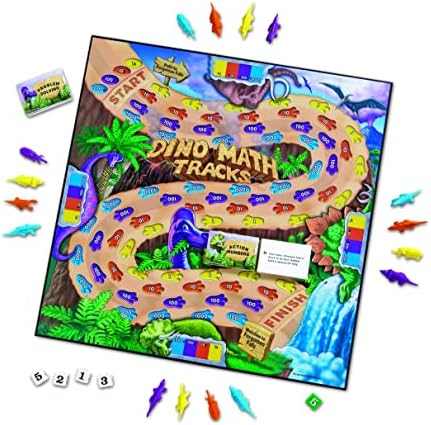 Learning Resources Dino Math Tracks Game - Image 2