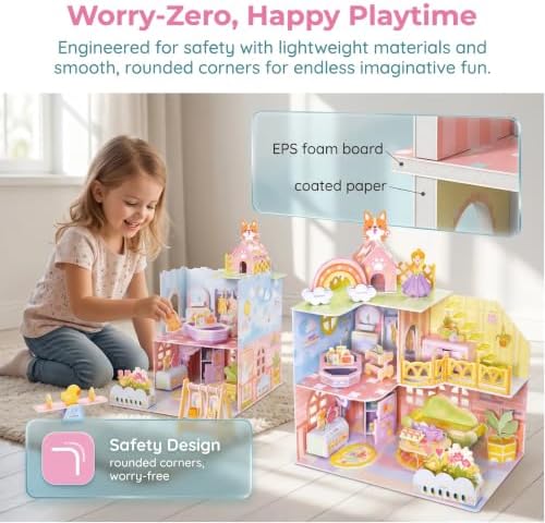 Booboo 3D Dollhouse Puzzle Kit for Kids Ages 6-12 - Image 5