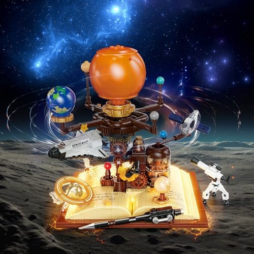 Spinning Solar System Building Block Set 672PCS Planetary Orbit Model - Image 5