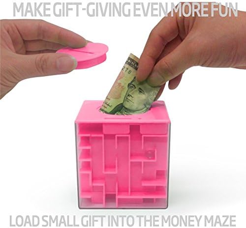 Trekbest Money Maze Puzzle Box - A Fun Unique Way to Give Gifts for Kids and Adults (Pink) - Image 2