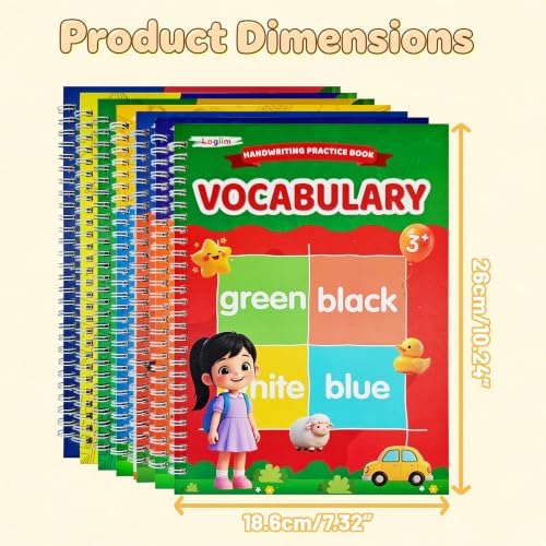 7 Magic Grooved Writing Books, Large Reusable 3D Grooved Writing Practice - Image 7