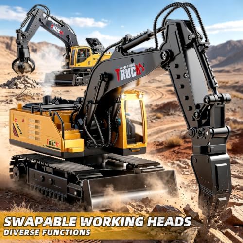 Remote Control Excavator for Adults&Kids,1:16,RC 19 Channel 3-in-1 - Image 5