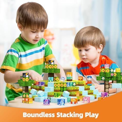 GobiDex 126PCS Magnetic Blocks Playset, Build Dinosaur MagWonder - Image 6