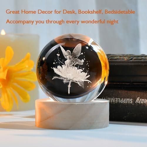Fairy Gifts for Girls 3D Fairy Crystal Ball Birthday Gifts for Girl - Image 4