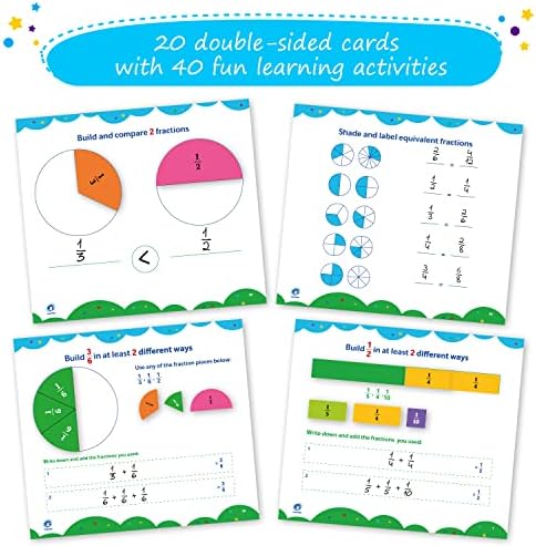 Simply magic 166 PCS Magnetic Fractions - Fraction Manipulatives - Image 4