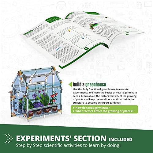 Engino: Discovering STEM - Botanic Laboratory: Photosynthesis, Ventilation & Gardening - 4 Models, Toy Structure Brick Building Set, Snap-Fit, Kids 9+ - Image 5
