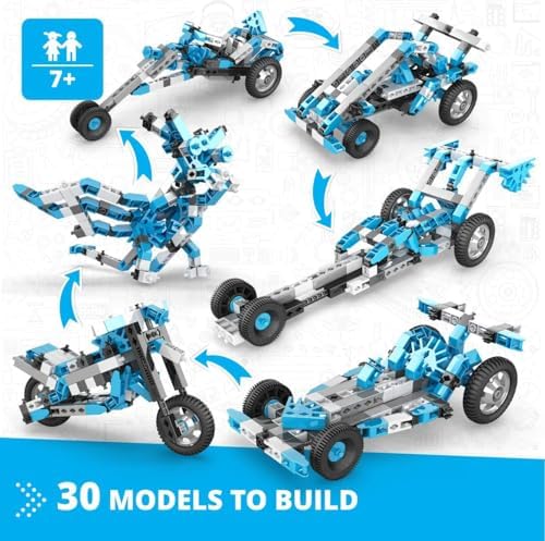Engino Creative Engineering Toys, 30 Multi Model Set for Kids 7+, Bulding Toys, Creative STEM Kit, STEM Projects for Young Inventors, Gift for Boys & Girls - Image 3