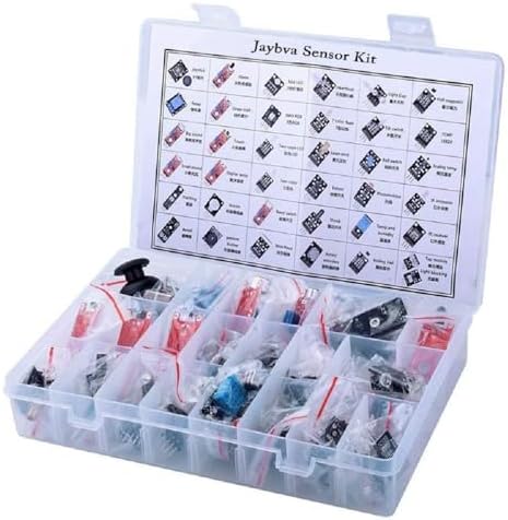 37 in 1 Sensor Module Kit for Arduino Starters - Sensor Kit DIY for Raspberry Pi Mega2560 UNO R3 Nano Including Tutorial in USB Flash Driver by Jaybva