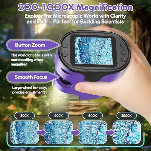 Kids Digital Microscope Science Gift: Complete STEM Toy Kit for Ages 4-12 - Image 2