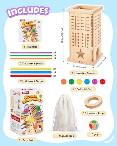 Montessori Wooden Board Game for Kids 3–8 Fine Motor Skills Toy Educational - Image 4