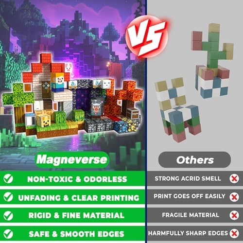 Magneverse Magnetic Blocks - 150 PCS Magnetic Building Blocks for Kids, Magnet Building Cubes for Boys Girls, STEM Montessori Sensory Toys Stacking for 3 4 5 6 7 8 9 10 11 12 13 Birthday Gift - Image 5