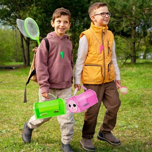 YOPINSAND Bug Catcher for Kids, 10 Pcs Outdoor Exploration Kit with 2 Cages - Image 5