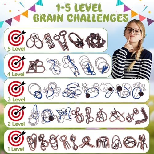 Mytothfy 36 Pack Brain Teaser Puzzles for Adults Teens - Metal Puzzles 3D Puzzle Game Toys for Adults Teens - Unlock Interlocking Puzzle Adult IQ Education Smart Toys - Image 3