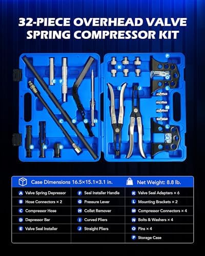 OMT Valve Spring Compressor, Valve Stem Tool Valve Holder Tool Valve Keeper - Image 2