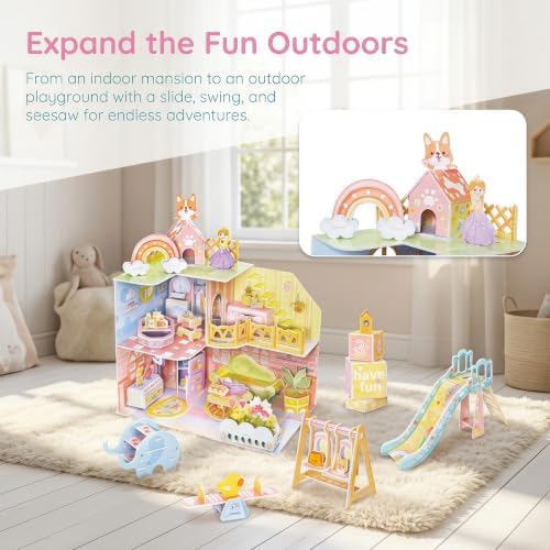 Booboo 3D Dollhouse Puzzle Kit for Kids Ages 6-12 - Image 6