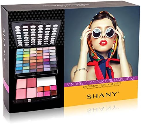 SHANY Glamour Girl Makeup Kit Eyeshadow Beauty Palette with Eye shadows, Blushes, Lipstick Lip-gloss, Make up Mirror, Cosmetics applicators, Premium Gift Packaging - Glamour - Image 5