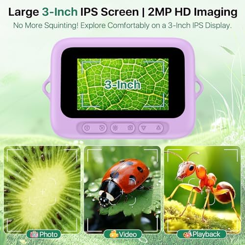 Digital Handheld Microscope for Kids 3.0" HD 32GB 1000X Camera Portable - Image 2
