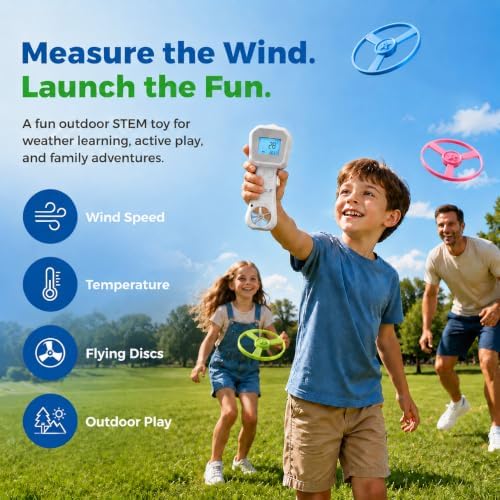 Wind Speed Anemometer, Handheld Digital Wind Speed Meter Toy for Kids - Image 5