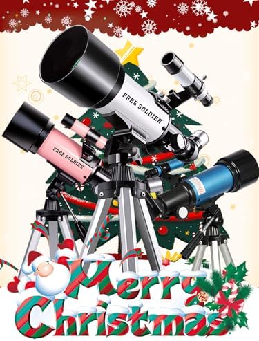 Telescope for Adults Astronomy Beginners - 70mm Aperture and 400mm Focal Length Astronomical Refractor Telescope Great Astronomy for Christmas with Package, White - Image 2