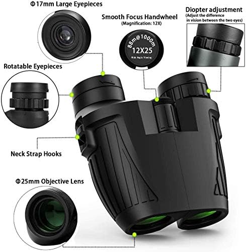 15 X 25 Powerful Binoculars, High Power HD Binocular for Adults, Waterproof Binoculars with Durable and Clear Binoculars - Image 4