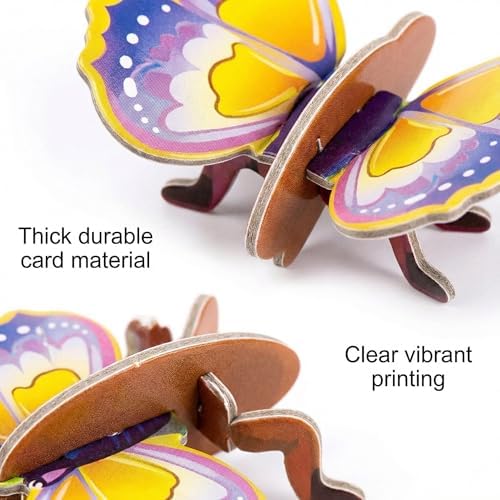 25 Pack 3D Insect Puzzles for Kids, Educational DIY Paper Craft Kit, Fun STEM Activity for Boys Girls, Classroom Prizes & Party Favor Gift - Image 4