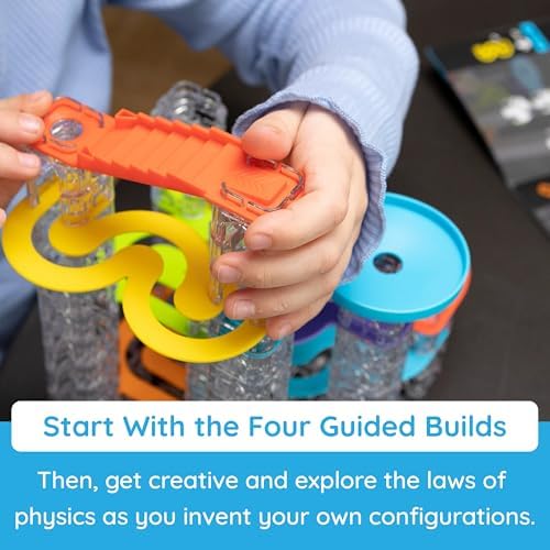 Fat Brain Toys Trestle Tracks Pro Marble Run Set, 274-Piece Modular Marble Track, STEM Toys for Kids, Fun Science Kits for Girl and Boy Ages 8-13+ - Image 5