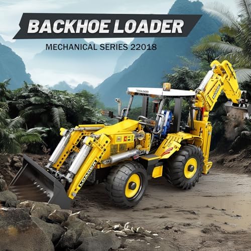 Reobrix RC Backhoe Loader Building Block Sets for Adults 2231PCS - Image 2