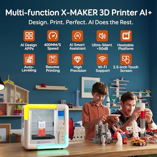 AOSEED AI 3D Printer for Kids, Fast 400mm/s, 1500+ Models, Enclosed Safe - Image 2