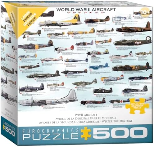 World War II Aircraft Puzzle, 500-Piece by EuroGraphics
