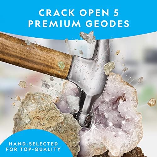 National Geographic Break Open 5 Jumbo Geodes Earth Science Kit for Kids - Image 2