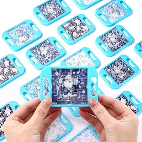 JellyArch 36 Pcs Mini Maze Puzzle Bulk Small Handheld Cube,Winter by JellyArch