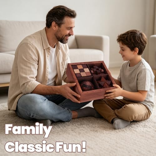 Mytothfy Wooden Brain Teaser Puzzles for Adults Teens, 3D Puzzle Game Toys - Image 5